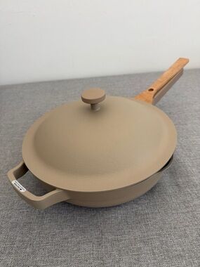 Our Place Always pan 2.0 Steam Skillet with Lid and Wooden utensil